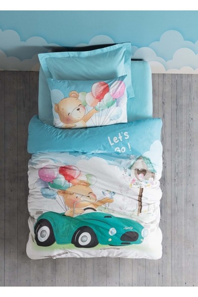 Cotton Box Rf Junior -Buddy Blue- Single Duvet Cover Set