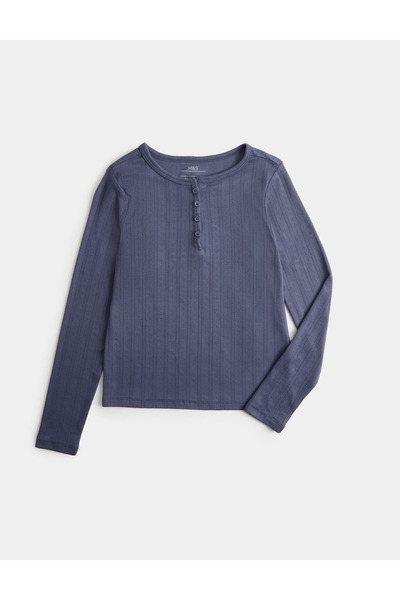 Marks & Spencer Uzun Kollu Düğmeli Pijama Üstü