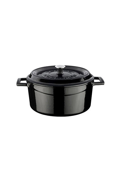Lava Saucepan, cast iron, 24 cm, "Trendy" range, black - brand