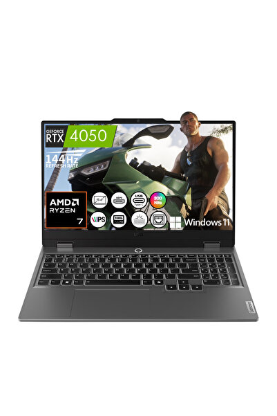 LENOVO LOQ 15ARP9 Ryzen 7 7435HS RTX4050 16GB RAM 512GB SSD 15.6" FHD IPS 144...