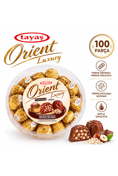 TAYAŞ ORIENT 1 KG FINDIKLI AL. SARGILI PVC KUTU (100 ADET)