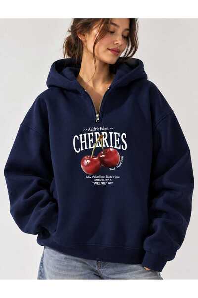 COHERENT Unisex Men/Women Cherries Colorful Custom Printed Cotton Oversized H...