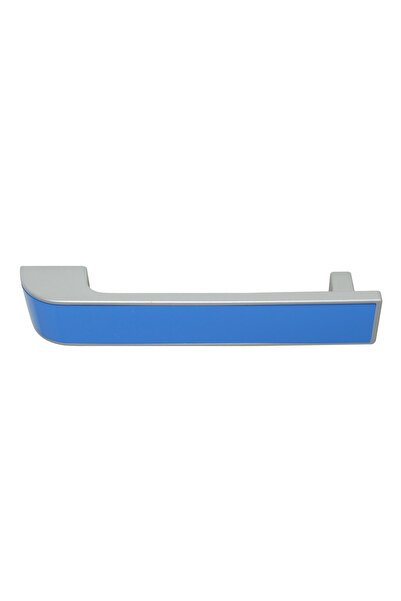 OEM Maner pentru mobila, din plastic, finisaj crom satinat + albastru, M 489....