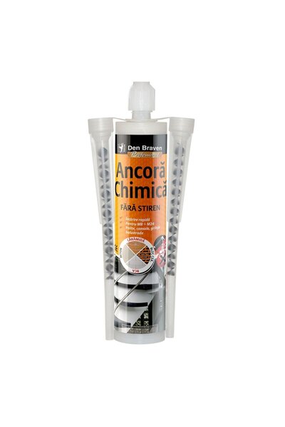 Den Braven Ancoră chimică fără stiren Den Braven, poliester, gri, 300 ml, cu ...