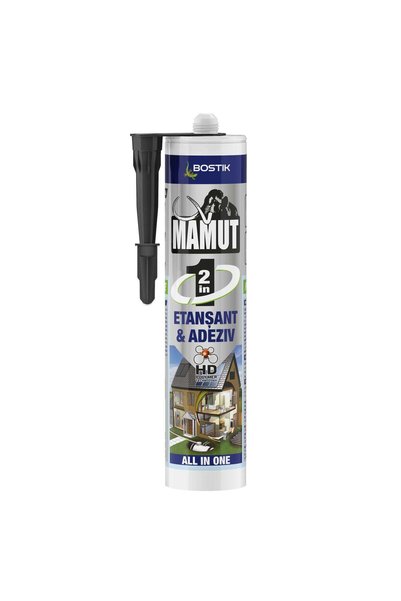 BOSTİK Adeziv și etanșant universal Mamut Seal Universal 2 în 1, negru, 290 ml