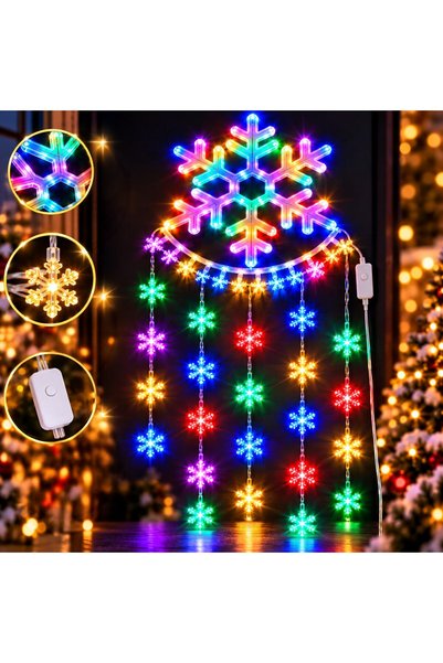 Infiniteea Instalație de Crăciun Infiniteea ™   Ghirlandă luminoasă fulg de n...