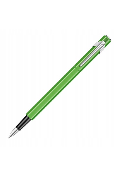 Caran d'Ache Pix cu cerneală 849 FLUO LINE M, carcasă verde, 1 buc.