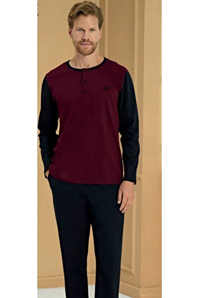Pijadore 100% Cotton Long Sleeve Men's Pajama Set