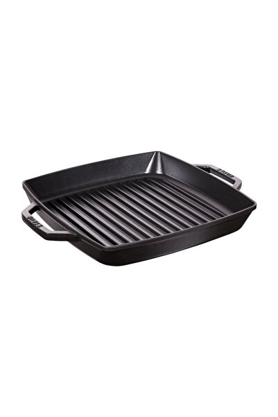 STAUB Square grill pan, cast iron, 28 x 28 cm, Black -