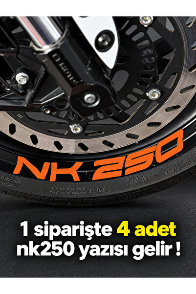 Banxtre ملصق حروف لعجلة NK250 بمقاسات كبيرة لـ CFMOTO NK250 (4 قطع في عبوة وا...
