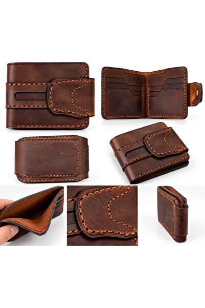 Koçaklar giyim Genuine 100% Leather Handmade Wallet