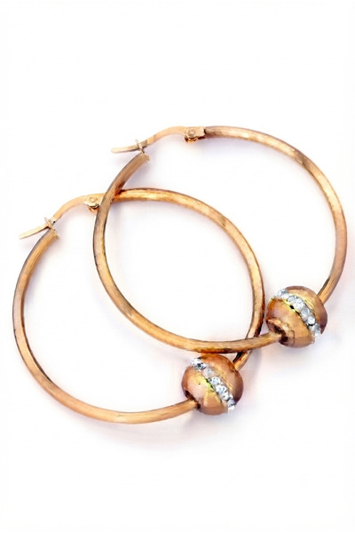 Generic Brand Steel hoop earrings