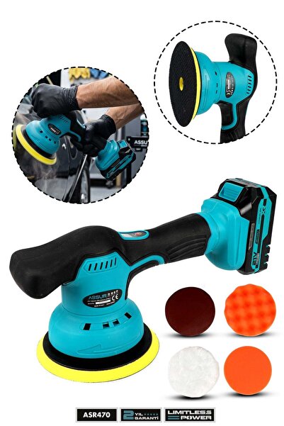ASSUR 21V 150 mm Akülü Polisaj Makinesi – Oto Pasta Cila ve Zımpara