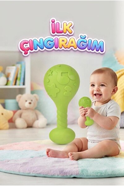 Tıfıl Toys Bebek Çıngırak Eğlenceli ve Eğitici İlk Çıngırağım Kavrama Gelişti...