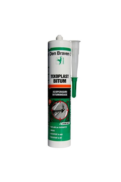 Den Braven Izolant bituminos Tixoplast Bitum pentru acoperișuri, negru, 280 ml