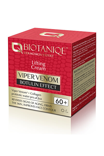 BIOTANIQE Cremă de față liftantă Viper Venom 60+, cu colagen, zi/noapte, 50 ml