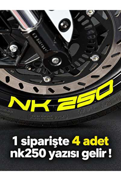 Banxtre ملصق حروف لعجلة NK250 بمقاسات كبيرة لـ CFMOTO NK250 (4 قطع في عبوة وا...