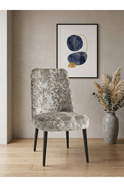 ELYURT kadife desen oval sandalye kılıfı