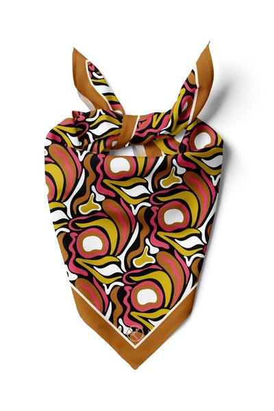 618 CONCEPT 55X55 Retro Wawe Bandana Scarf