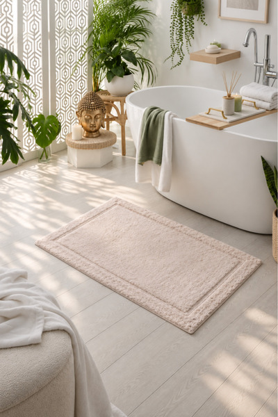 Çeyiz Diyarı Natural Bamboo Bath Mat 70X110 cm