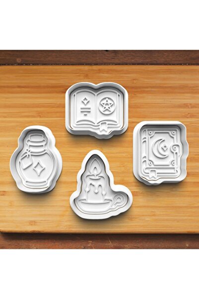 Hobist Halloween 2027 Set of 4 Cookie and Candy Dough Molds