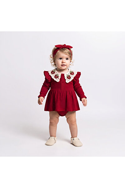 Hülya's MIND Strawberry Collar Baby Girl Romper Jumpsuit