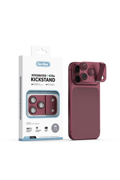 Go-Des iPhone 18 Pro Uyumlu Go Des CL-23 Anti Reflective Standlı Kamera Lens ...