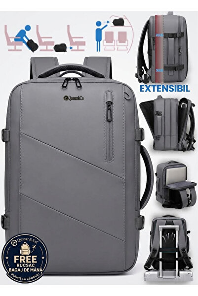 Quasar & Co. Rucsac bagaj de mana avion, extensibil, impermeabil, rucsac cala...