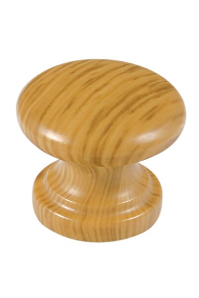 OEM Buton pentru mobila, plastic, stejar, M 484.66.46, 32 x 27 mm