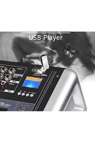 JRH Mixer Audio DJ & Karaoke GAX-ML4, 4 Canale, 16 Efecte DSP, Bluetooth/USB