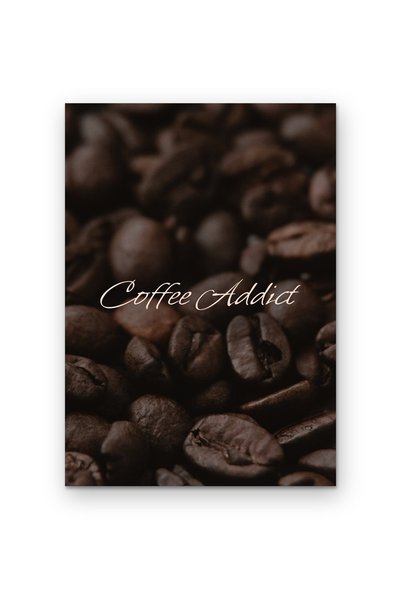 OEM Poster Carton 250g A4 Dependent de Cafea, Decor perete bucatarie, Mat