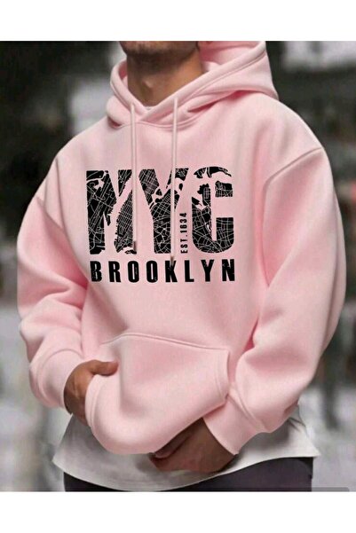 Ryam Mooda 3 Threaded Unisex Oversize Hooded Sweatshirt