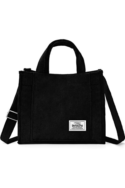 GENERAL BINSUNS Corduroy Tote Bag for Women - Satchel Bag Large Tote Bag Aest...