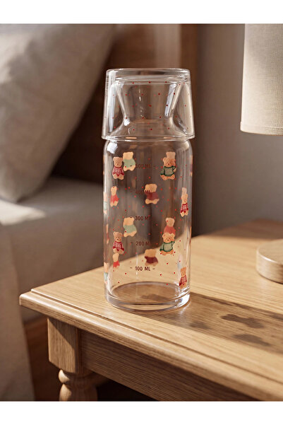 LC Waikiki LCW HOME Karışık Ayı Teddy Baskılı Cam Sürahi 700 Ml