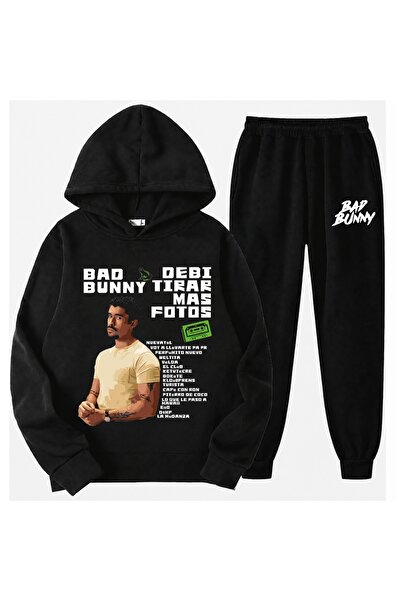 PANDORICA Παιδική φόρμα με στάμπα Bad Bunny, 100% βαμβάκι