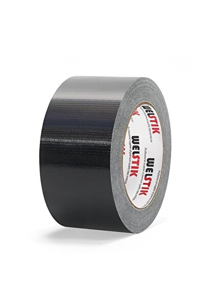 WELSTIK Black Duct Tape 50 mm x 41 m (2 in x 45 yd), Heavy Duty Waterproof Cl...