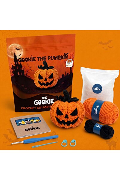 Amigurumi Pumpkin Bal Kabağı Tığ Kiti, Amigurumi Örgü Seti, Tığ Işi Amigurumi Örgü Oyuncak Seti