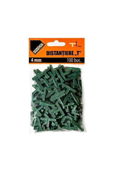 OEM Distantiere T pentru placi ceramice, rost 4 mm, set 100 bucati