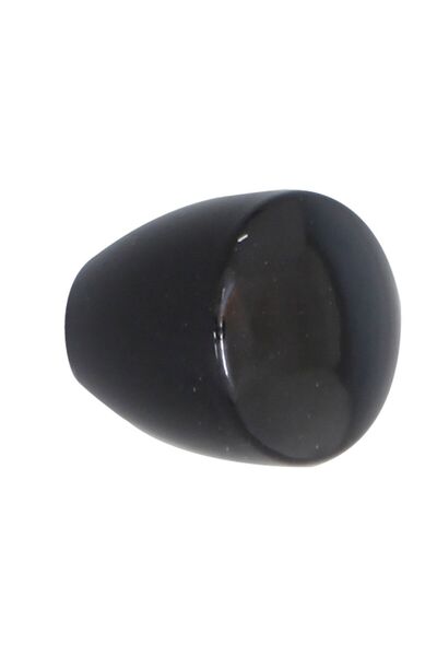 OEM Buton pentru mobila, plastic, negru mat, M 487.43.19, 20 x 23 mm