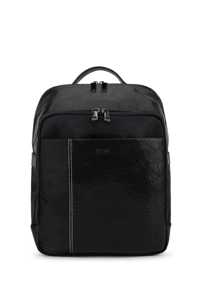 Tamer Tanca Men's Genuine Leather Black Backpack