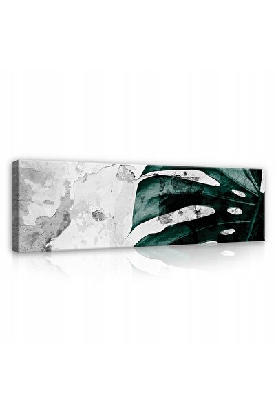 Wallarena Tablou FRUNZĂ DE MONSTERA PENTRU DORMITOR MODERN 145x45