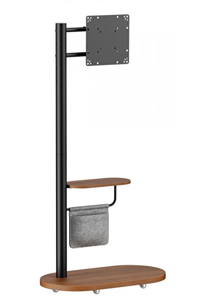 Brateck Βάση τηλεόρασης δαπέδου FS54-22T-02W, 17-43 ", έως 15 κιλά, με ράφι κ...