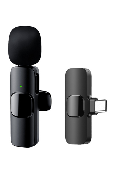 APEXEL ασύρματο μικρόφωνο APL-MIC003, USB-C, 2.4GHz, μαύρο