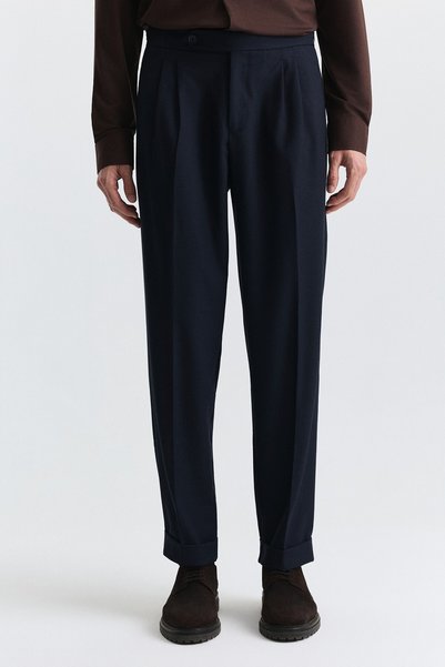 Antioch Tapered Fit Çift Pileli Pantolon