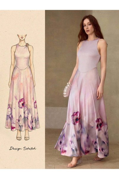Sheya Maxi dress, mix colors
