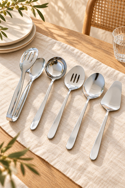 Enza Milano 5 Parça Servis Seti 18/10 Paslanmaz Çelik