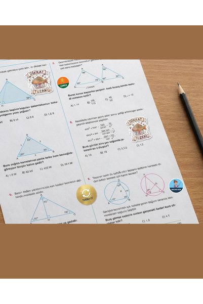 TT sticker 210Pcs Student Preparation for Exams Like Lgs Kpss Yks Test Analysis Sticker Set Tiny Question Tracking Labels Sticker
