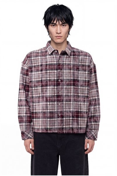 Machinist Men's Plaid Long Sleeve Oversize Shirt Andorra