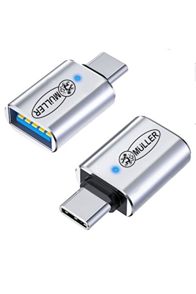 Müller ® USB 3.0 to USB-C Adapter, OTG, 5 Gbps speed, 3A charging, with LED i...