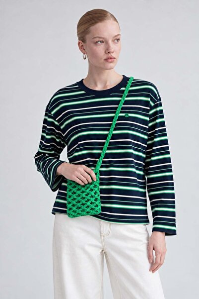 Levidor Relaxed Fit Crew Neck Sweatshirt Green